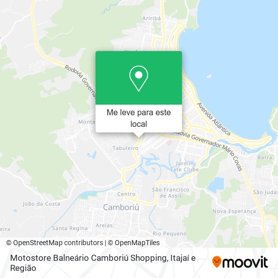 Motostore Balneário Camboriú Shopping mapa
