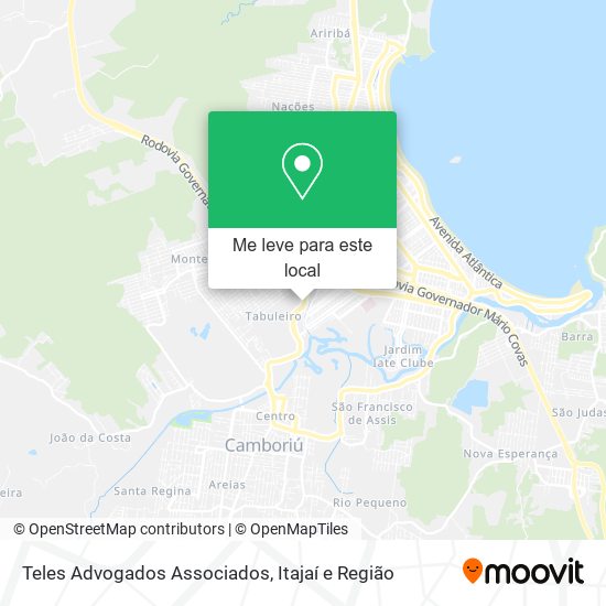 Teles Advogados Associados mapa