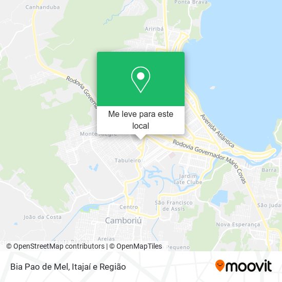 Bia Pao de Mel mapa