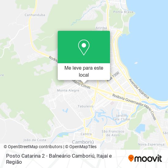 Posto Catarina 2 - Balneário Camboriú mapa