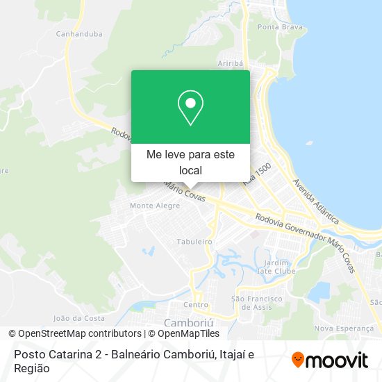 Posto Catarina 2 - Balneário Camboriú mapa