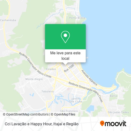 Cci Lavação e Happy Hour mapa