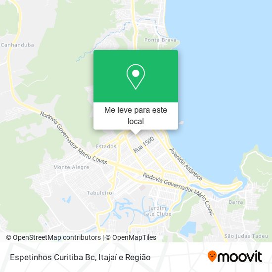 Espetinhos Curitiba Bc mapa