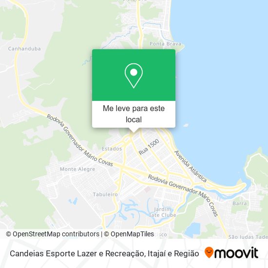 Candeias Esporte Lazer e Recreação mapa