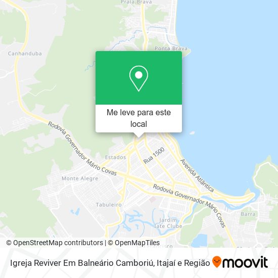 Igreja Reviver Em Balneário Camboriú mapa