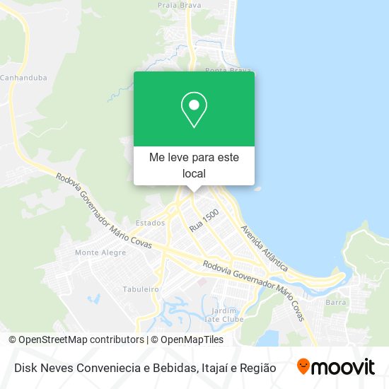 Disk Neves Conveniecia e Bebidas mapa