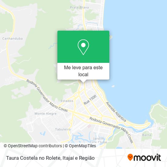 Taura Costela no Rolete mapa