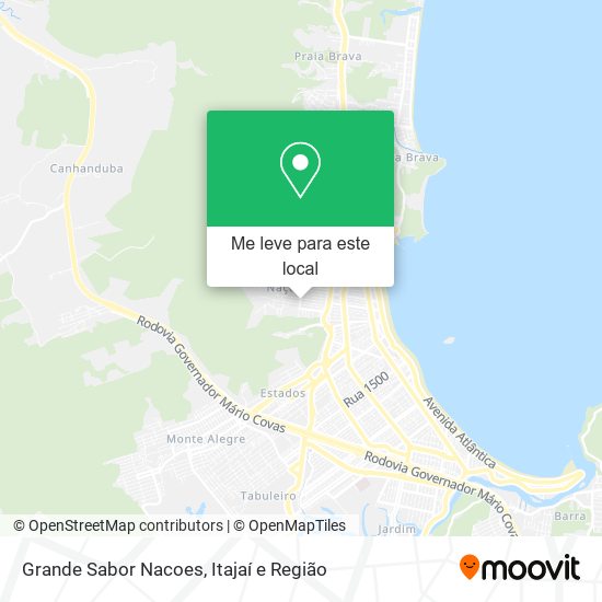 Grande Sabor Nacoes mapa