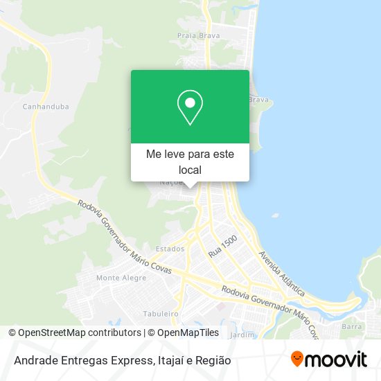 Andrade Entregas Express mapa