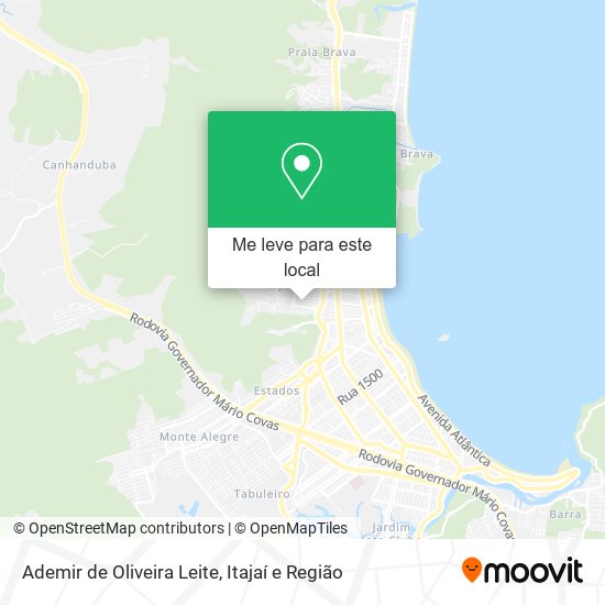 Ademir de Oliveira Leite mapa