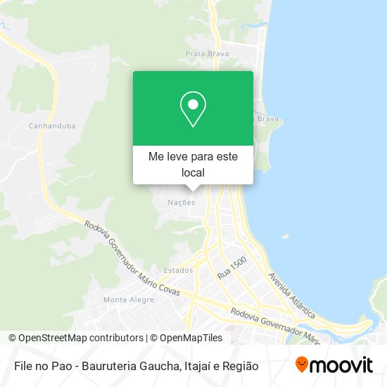 File no Pao - Bauruteria Gaucha mapa