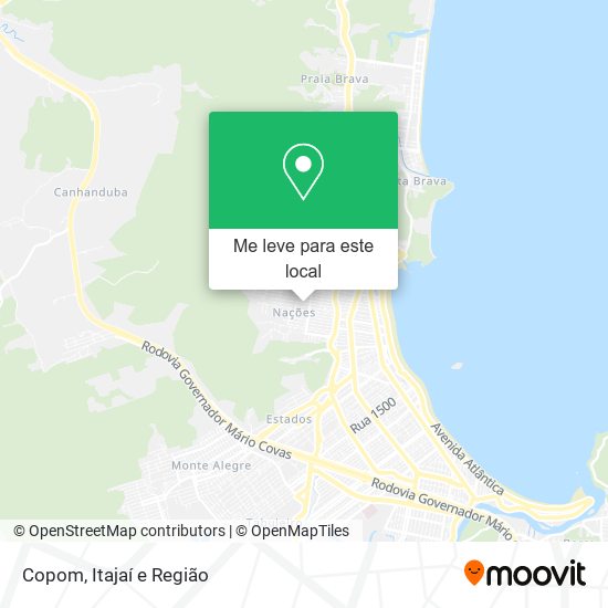 Copom mapa