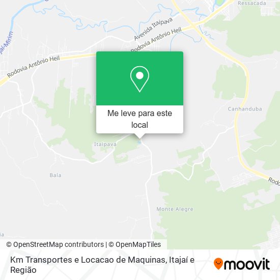 Km Transportes e Locacao de Maquinas mapa