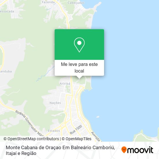 Monte Cabana de Oraçao Em Balneário Camboriú mapa