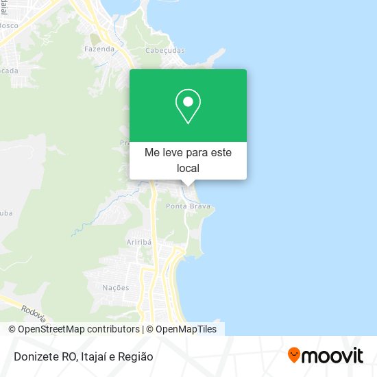 Donizete RO mapa