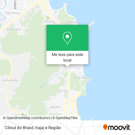 Cilisul do Brasil mapa