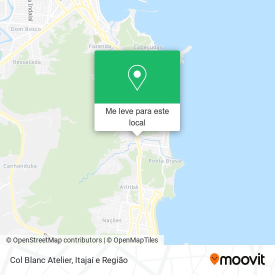 Col Blanc Atelier mapa