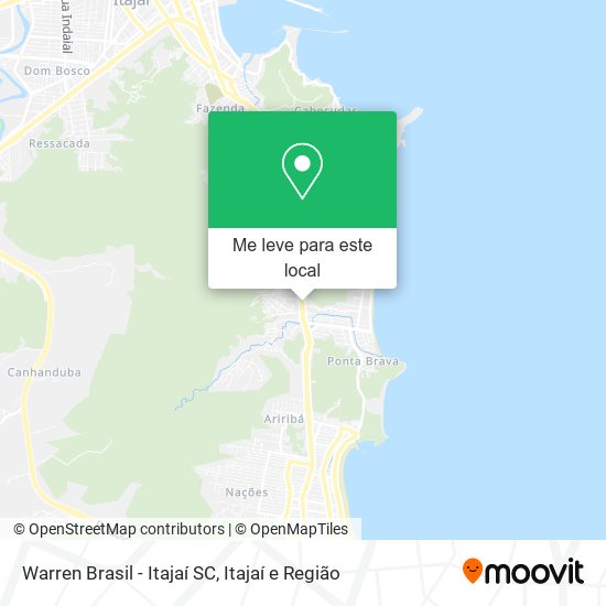 Warren Brasil - Itajaí SC mapa