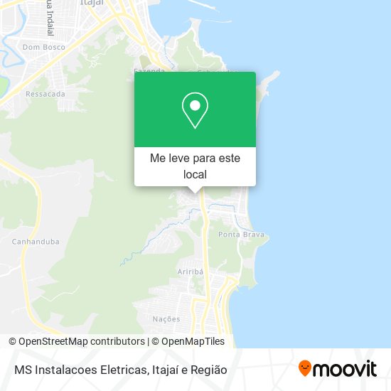 MS Instalacoes Eletricas mapa