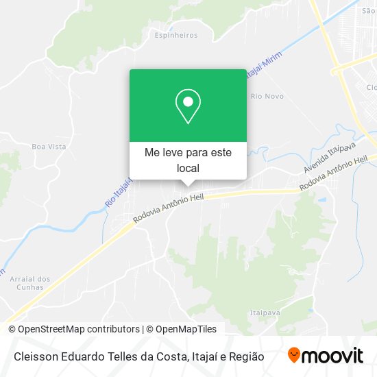 Cleisson Eduardo Telles da Costa mapa