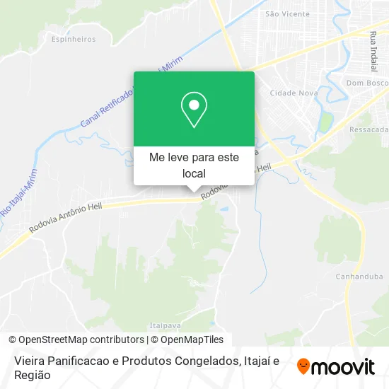 Vieira Panificacao e Produtos Congelados mapa