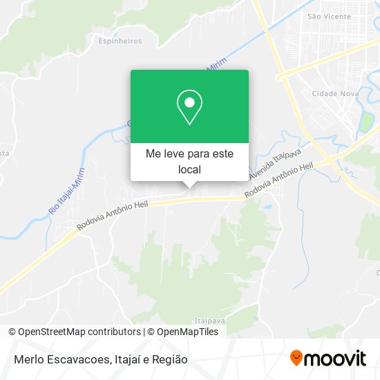 Merlo Escavacoes mapa