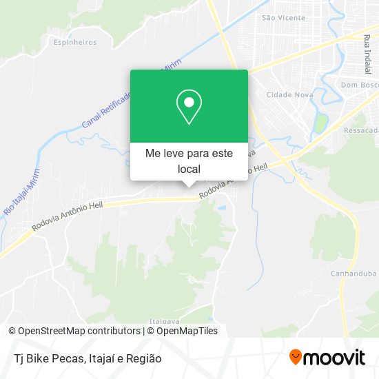 Tj Bike Pecas mapa