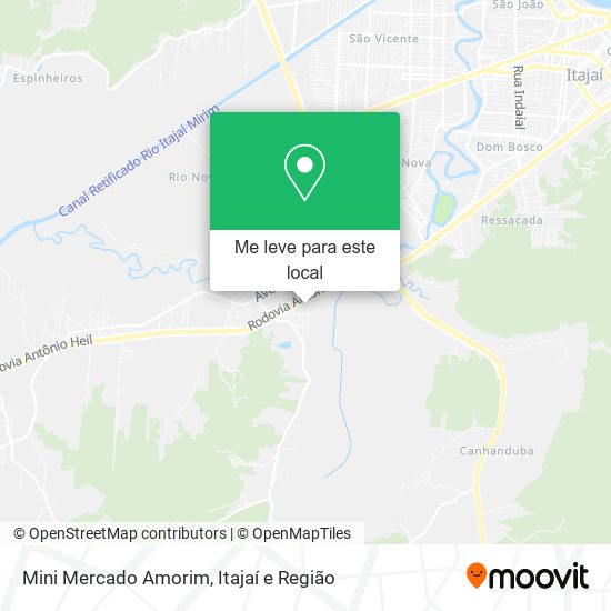 Mini Mercado Amorim mapa