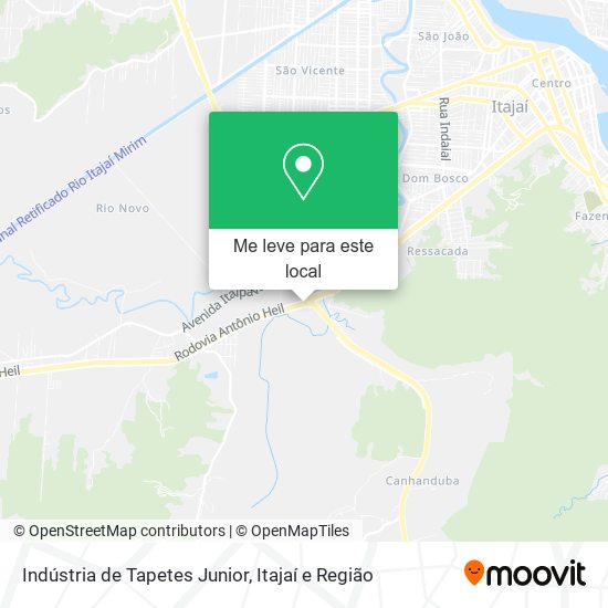 Indústria de Tapetes Junior mapa