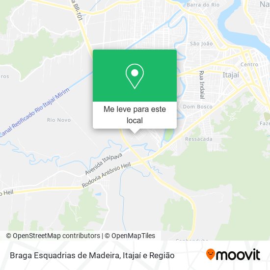 Braga Esquadrias de Madeira mapa