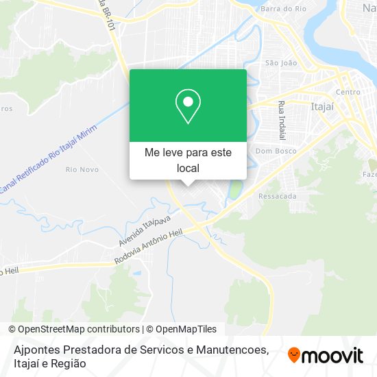 Ajpontes Prestadora de Servicos e Manutencoes mapa