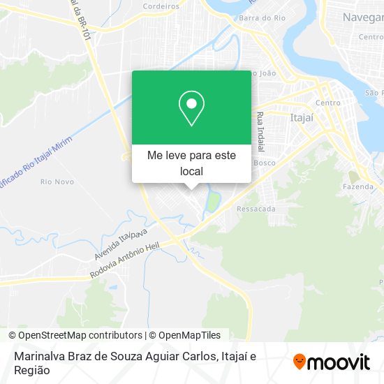 Marinalva Braz de Souza Aguiar Carlos mapa