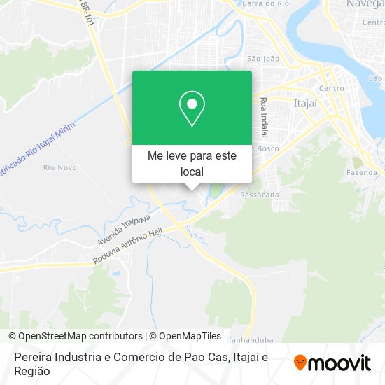 Pereira Industria e Comercio de Pao Cas mapa