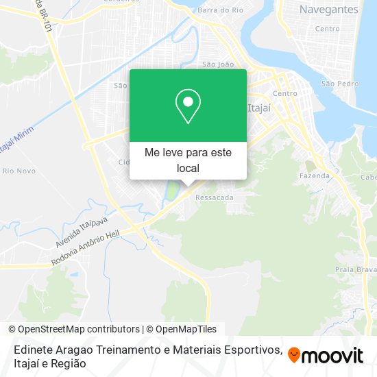 Edinete Aragao Treinamento e Materiais Esportivos mapa