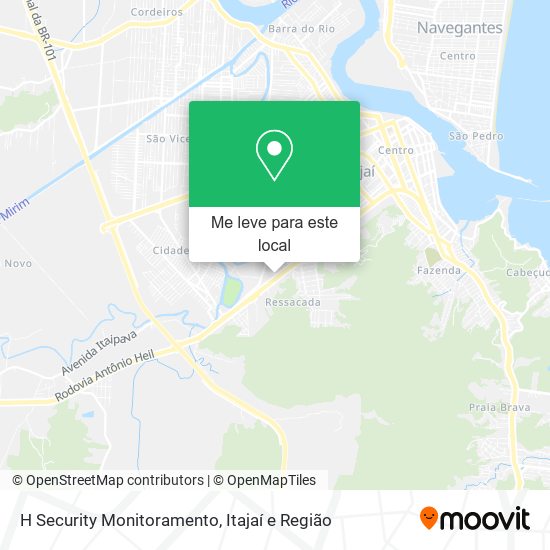 H Security Monitoramento mapa