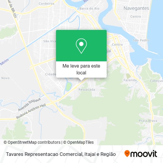 Tavares Representacao Comercial mapa