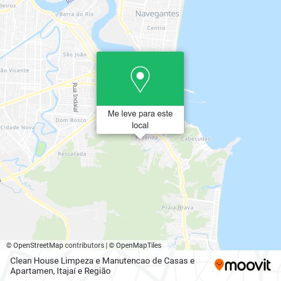 Clean House Limpeza e Manutencao de Casas e Apartamen mapa