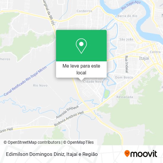 Edimilson Domingos Diniz mapa