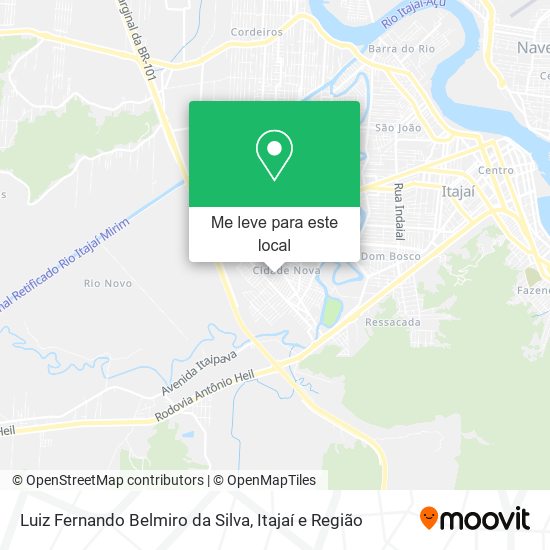 Luiz Fernando Belmiro da Silva mapa