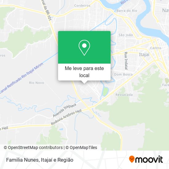 Familia Nunes mapa