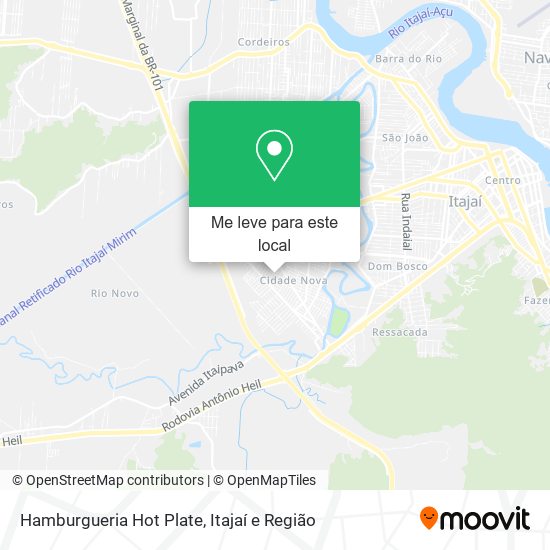 Hamburgueria Hot Plate mapa