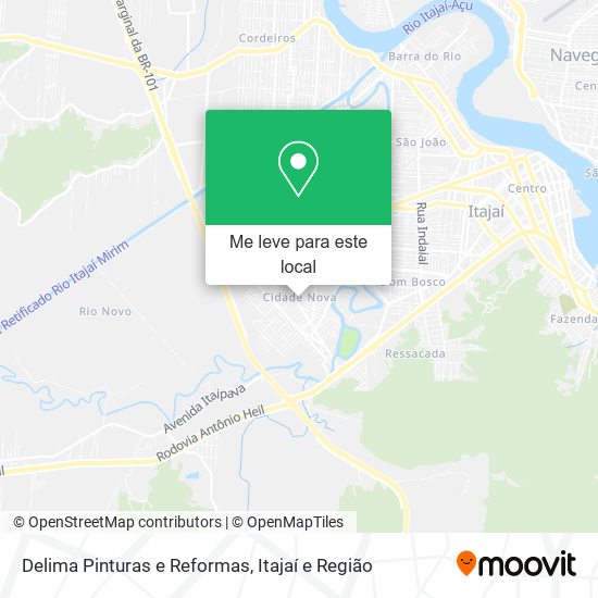 Delima Pinturas e Reformas mapa