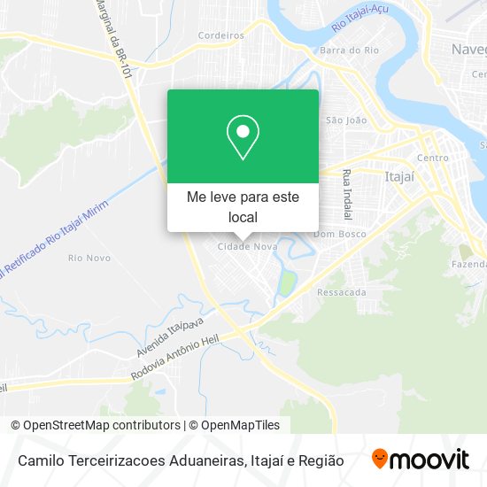 Camilo Terceirizacoes Aduaneiras mapa