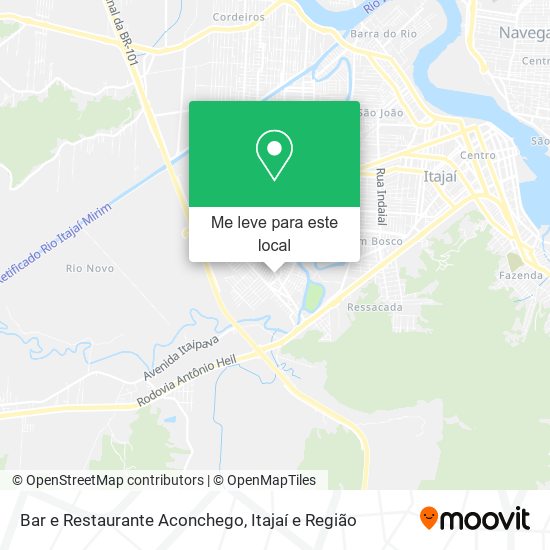 Bar e Restaurante Aconchego mapa