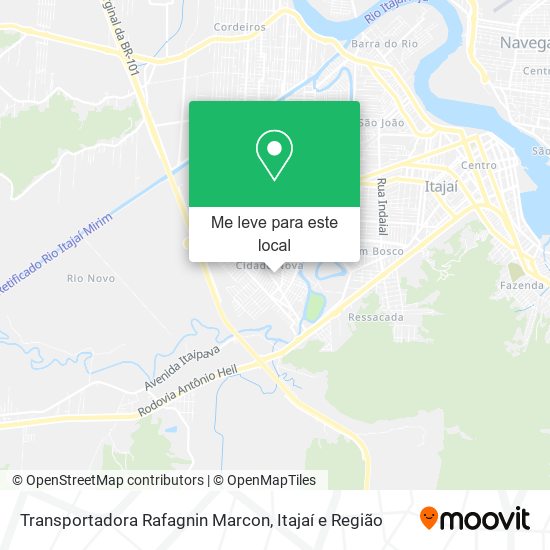 Transportadora Rafagnin Marcon mapa