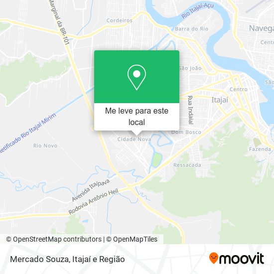 Mercado Souza mapa