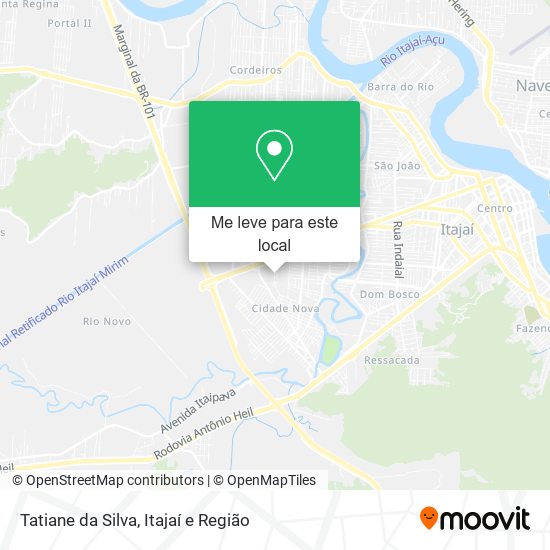Tatiane da Silva mapa