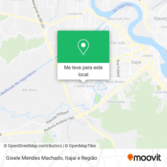 Gisele Mendes Machado mapa