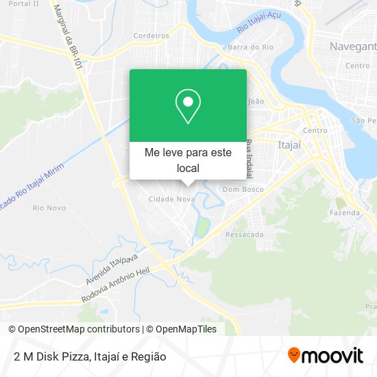 2 M Disk Pizza mapa