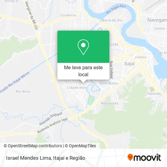 Israel Mendes Lima mapa